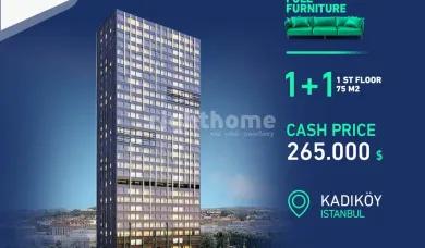 Special offer in Kadikoy for 1 room apartment in a high-end project