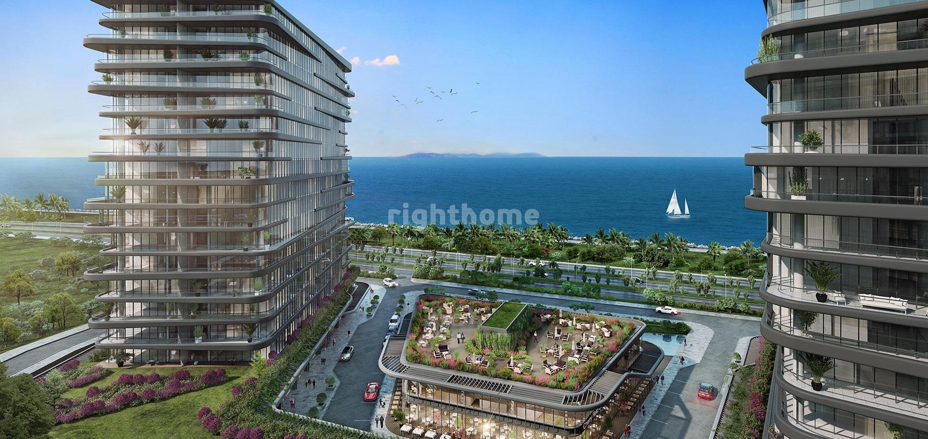 Seafront 4.5+1 apartment in a very special location in Istanbul