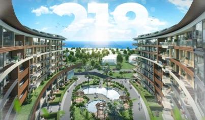 RH 218 - Residential complex with direct sea view in Buyukcekmece, ready for housing and suitable for Turkish citizenship