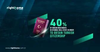 40٪ من الاستثمارات الأجنبية في عقارات اسطنبول بهدف الحصول على الجنسية التركية