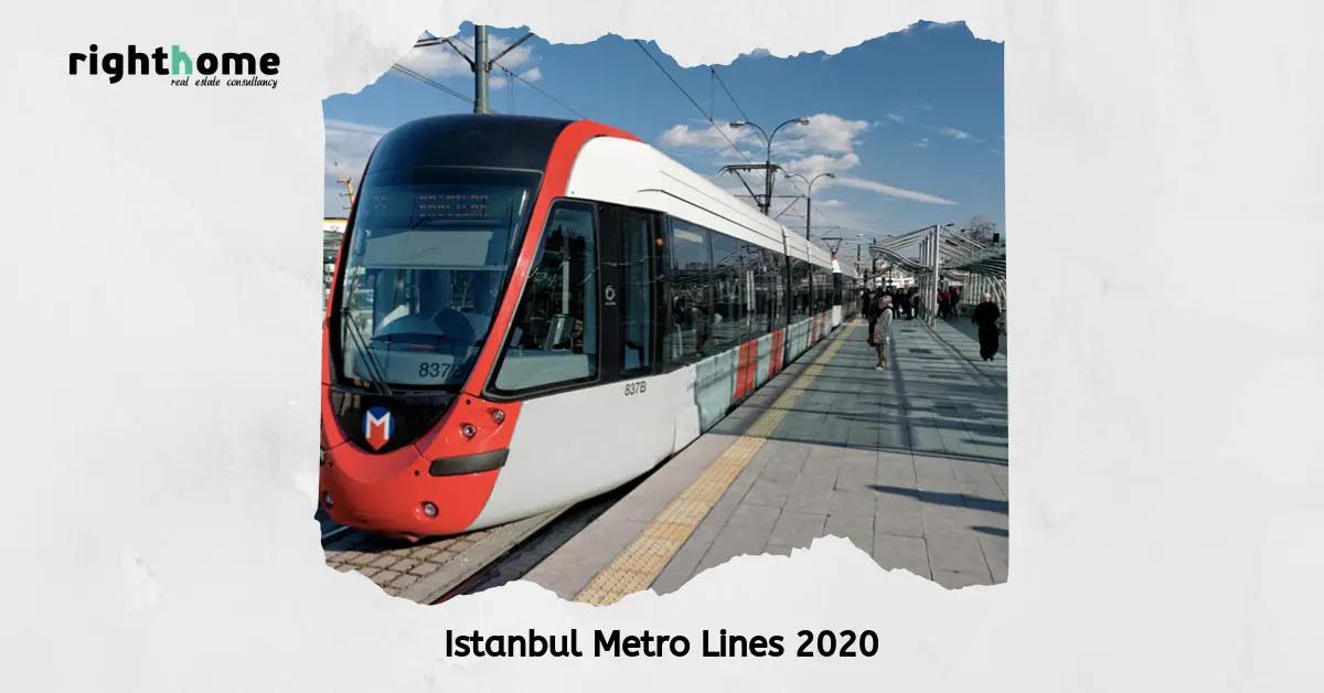 خطوط مترو استانبول ىر سال 2020